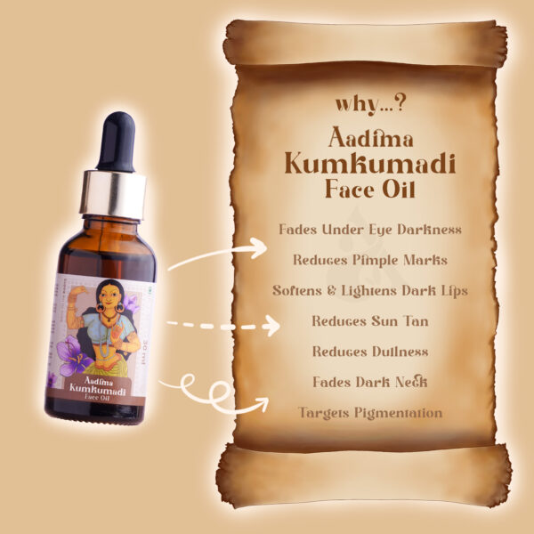 Aadima Kumkumadi Face Oil - 15 ml
