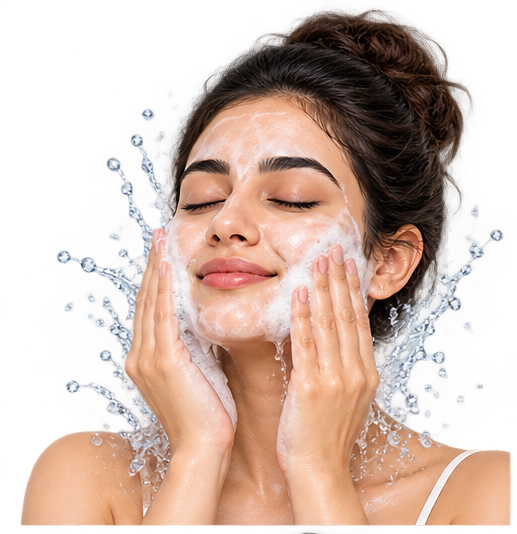 How to cleanse your face before applying Aadima Kumkumadi Face Oil